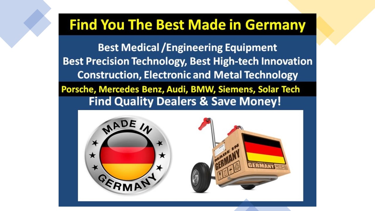 Market Research: Find Top German Suppliers/Products